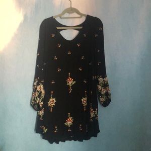 Free People boho embroidered dress